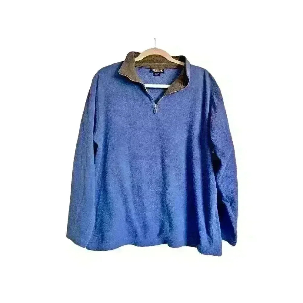 Lands' End Sz 14-16 Fleece Sweatshirt School Cozy Cabincore